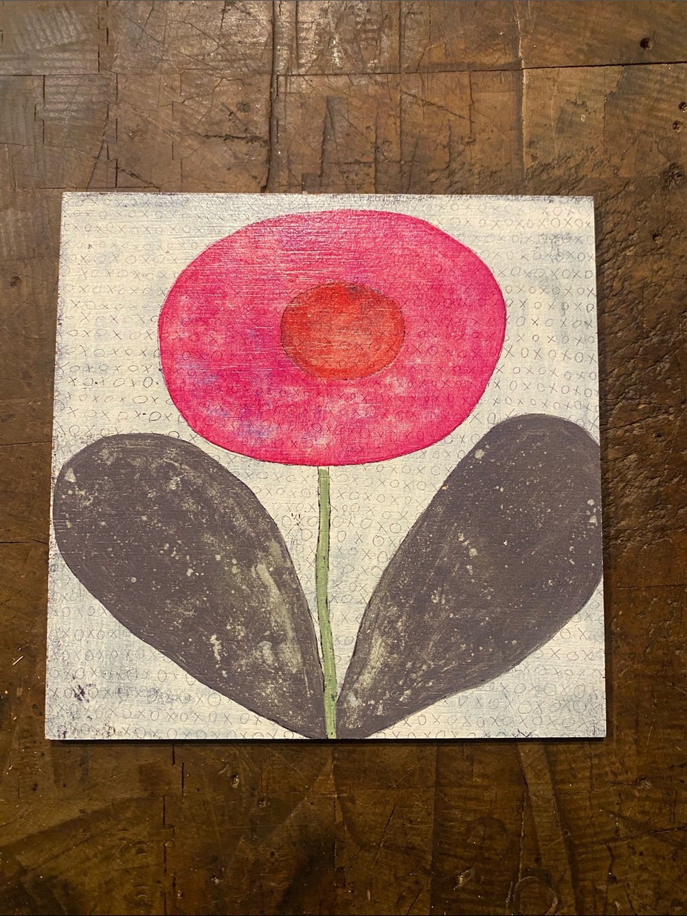 Sugarboo & Co. - Pink Floral Wooden Wall Art